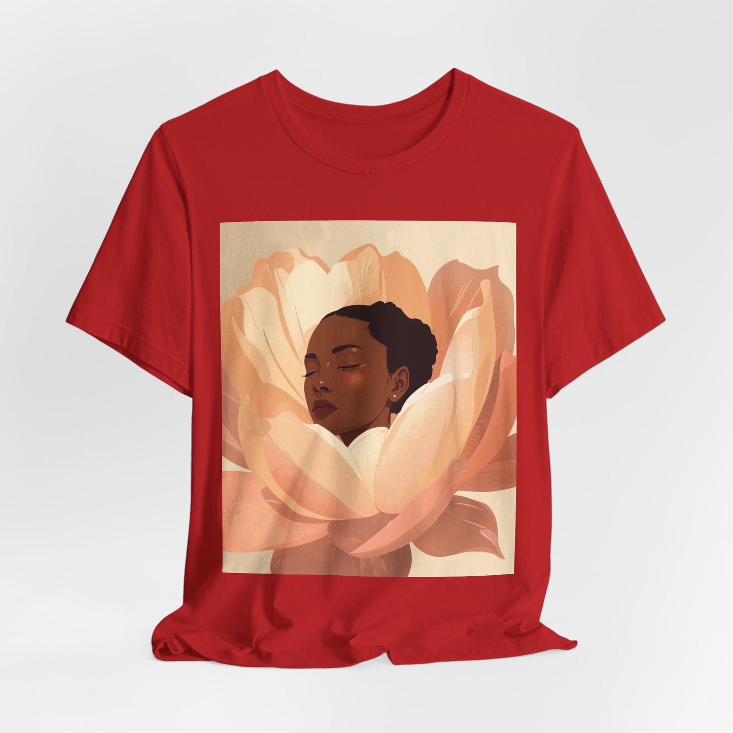 Floral Embrace Tee — Woman in Bloom Graphic T-Shirt