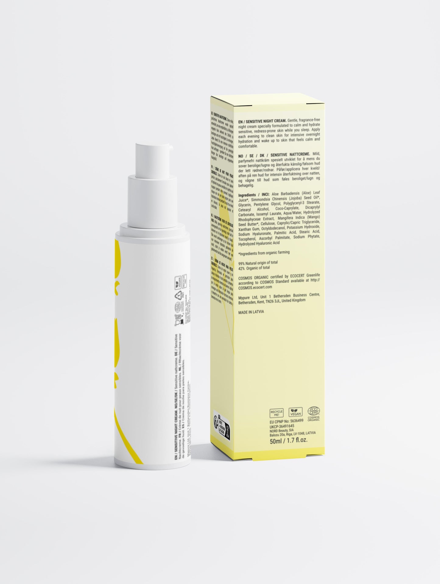 Lumi Sol Sensitive Skin Overnight Cream, Fragrance-Free