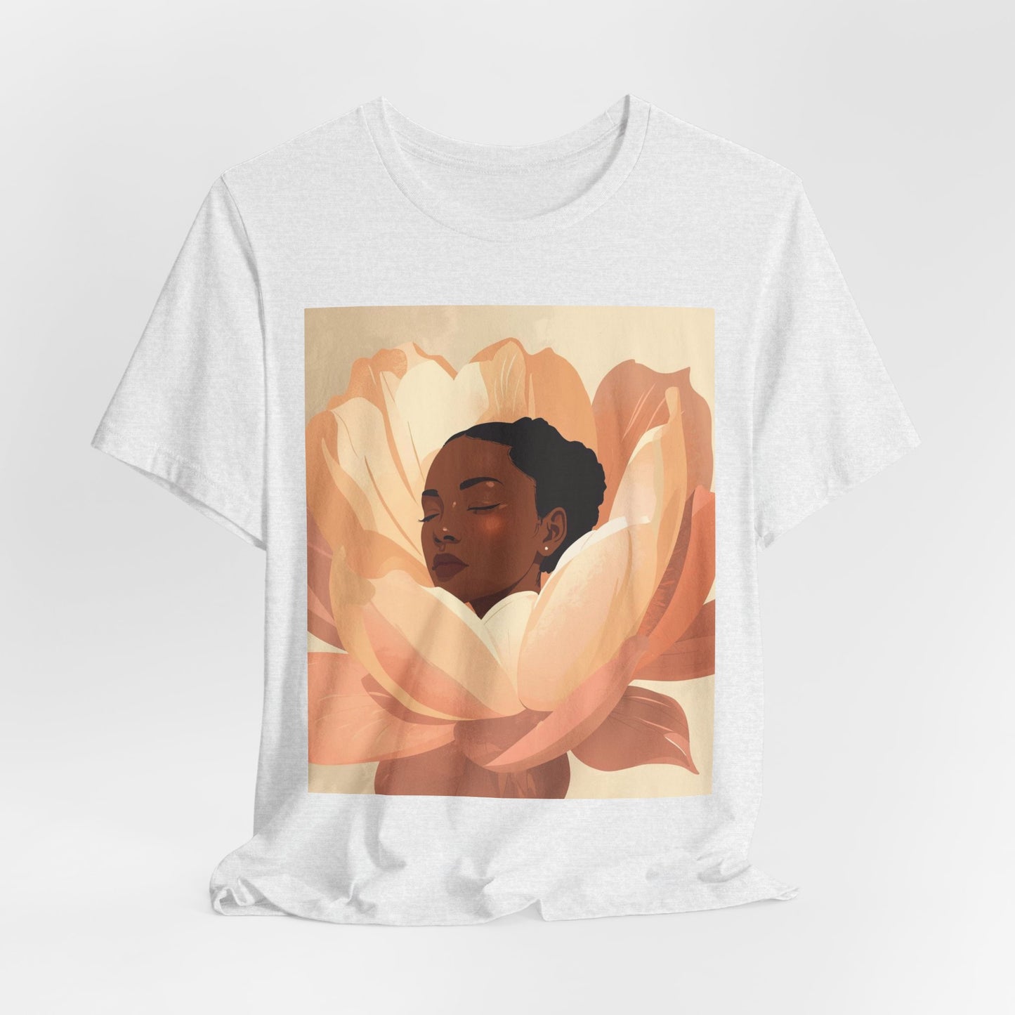Floral Embrace Tee — Woman in Bloom Graphic T-Shirt
