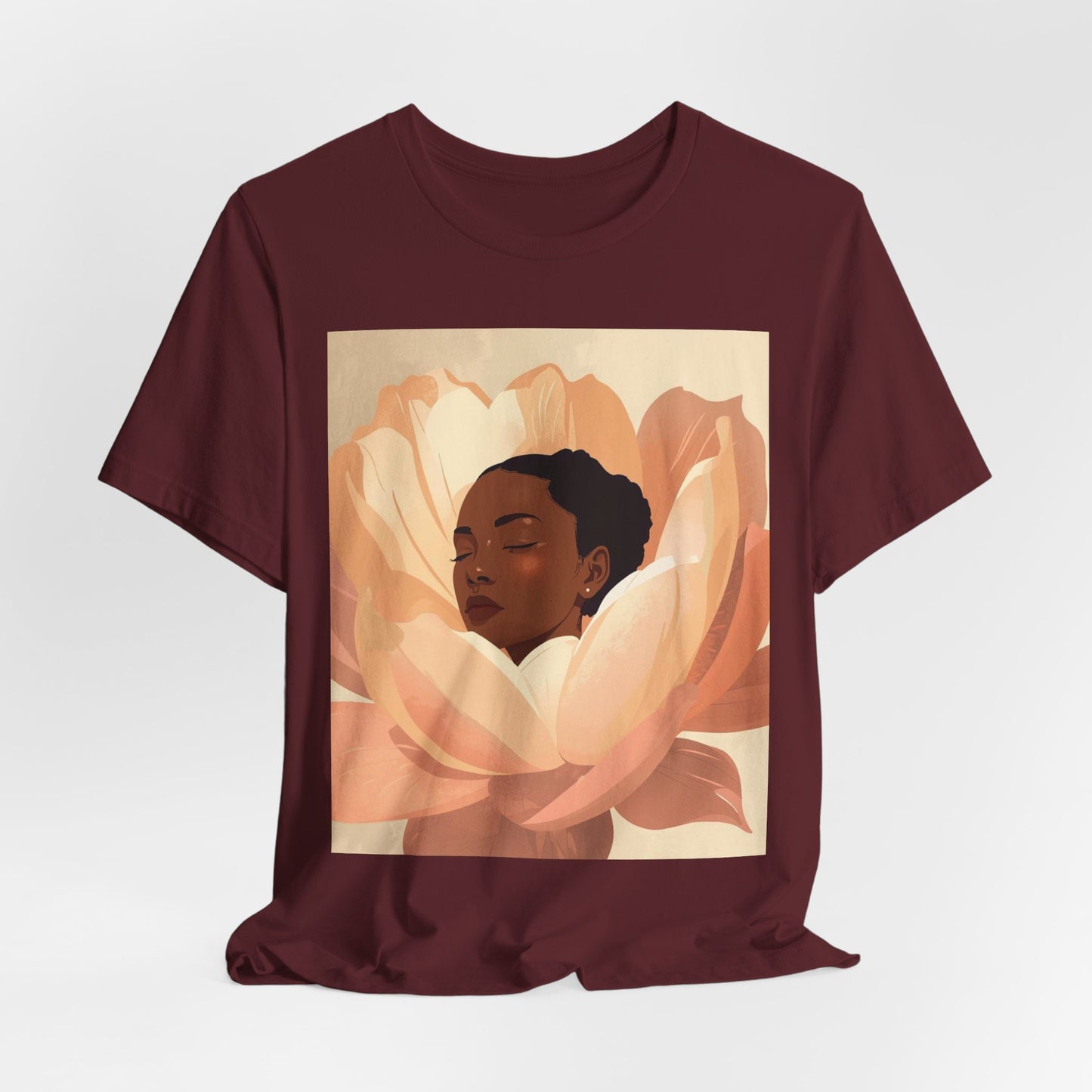 Floral Embrace Tee — Woman in Bloom Graphic T-Shirt