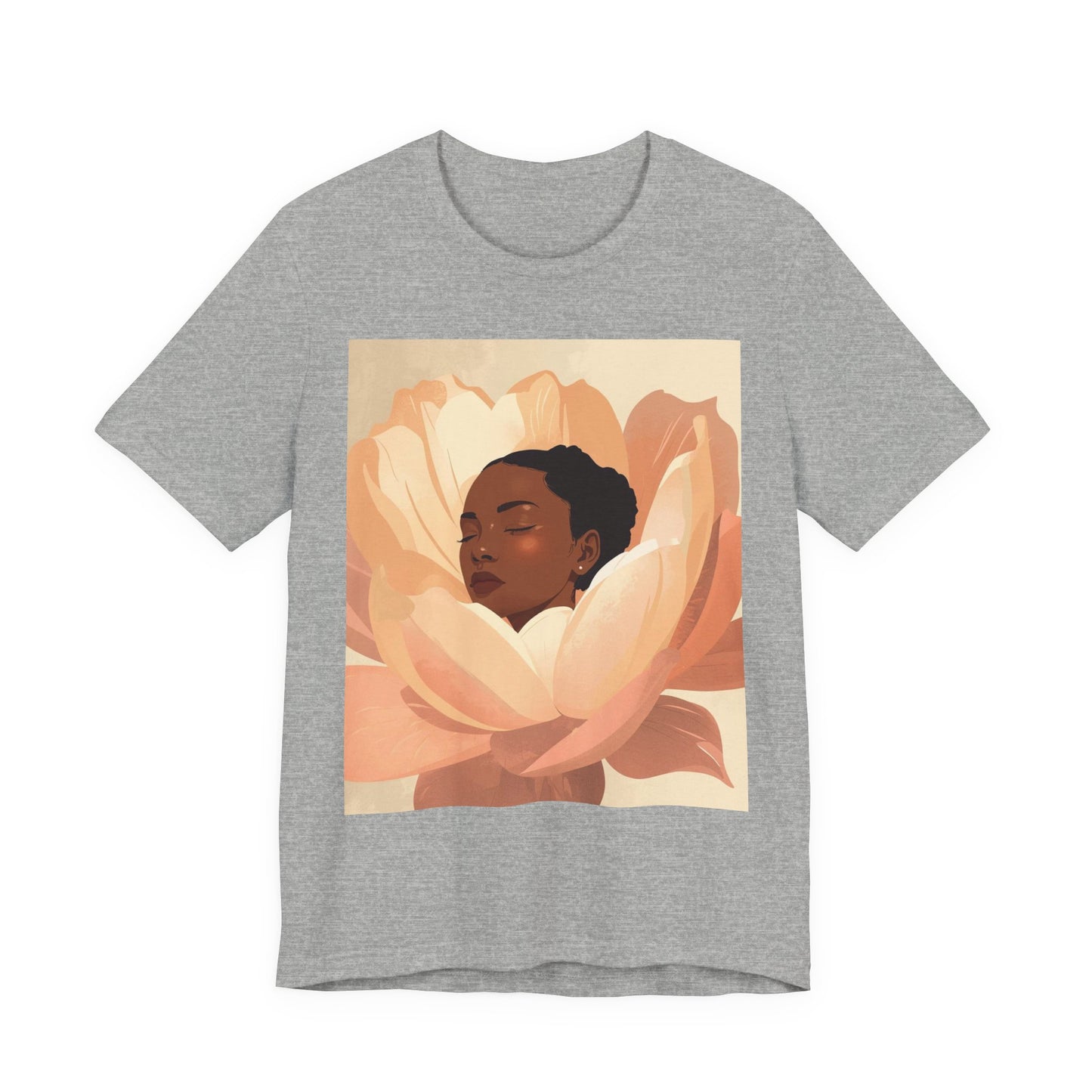 Floral Embrace Tee — Woman in Bloom Graphic T-Shirt