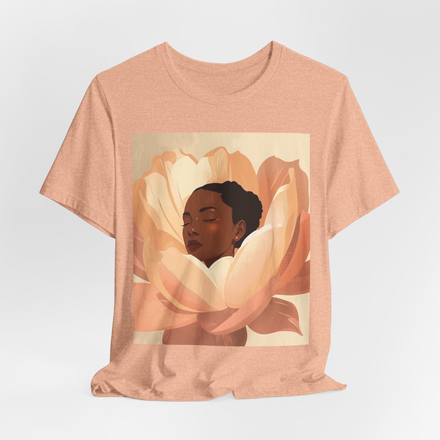 Floral Embrace Tee — Woman in Bloom Graphic T-Shirt