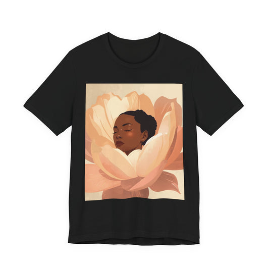 Floral Embrace Tee — Woman in Bloom Graphic T-Shirt