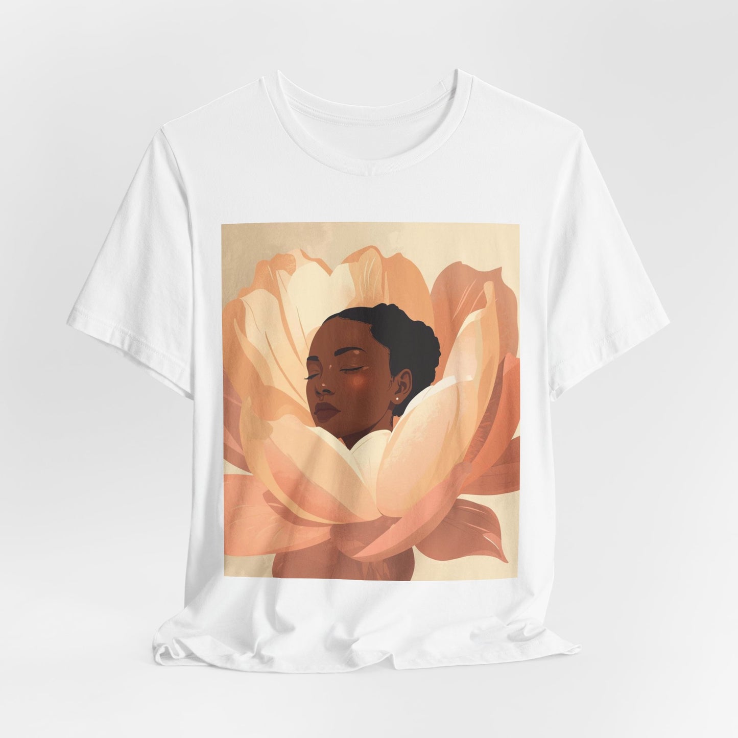 Floral Embrace Tee — Woman in Bloom Graphic T-Shirt