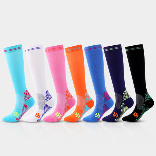 NordicDrop “PowerPulse” Compression Socks | Colourful Graduated Support for Sports & Recovery