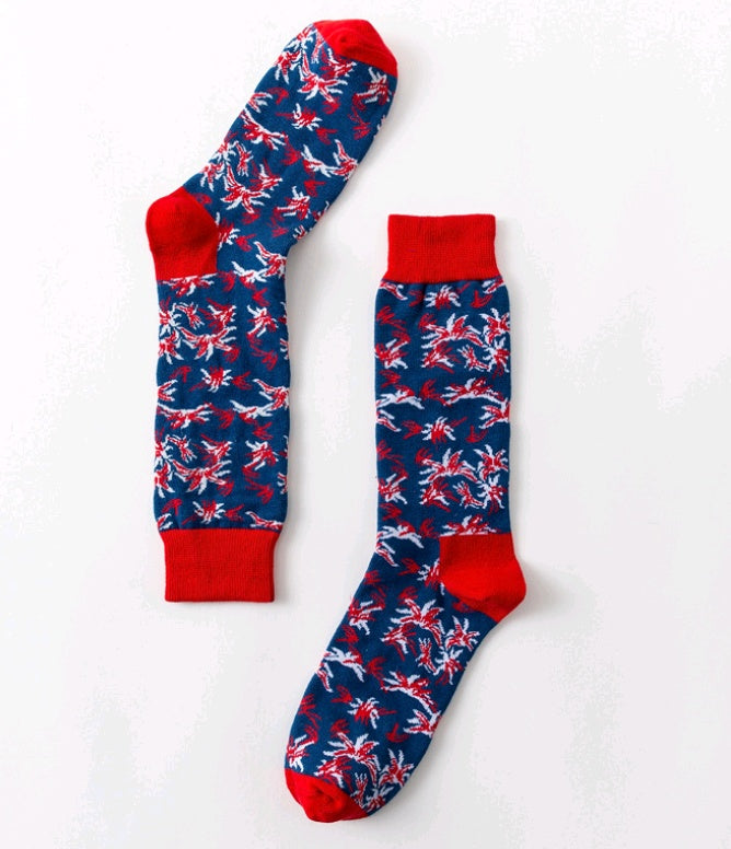 NordicDrop GalaxyPop Crew Socks | Bold Patterned Cotton Socks
