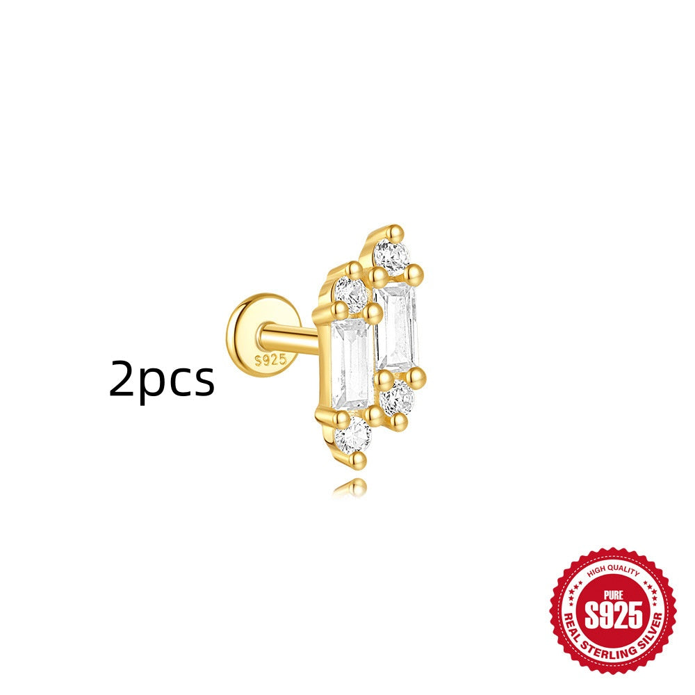 Nordic Drop Kite Rhinestone-encrusted Chain Tassel earring