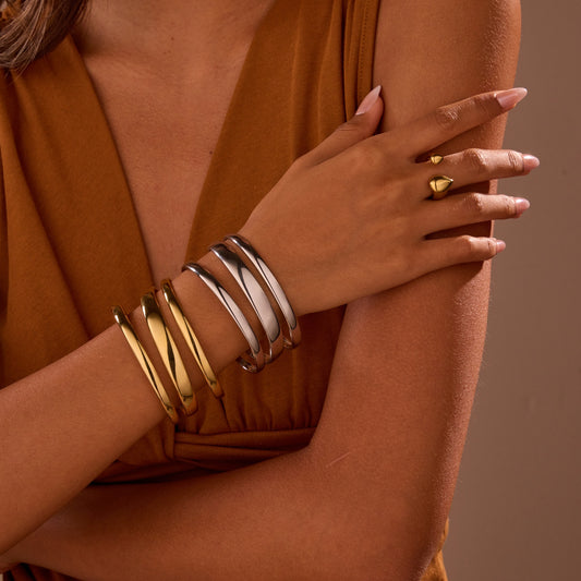 Nordicdrop Steel Opening Bracelet