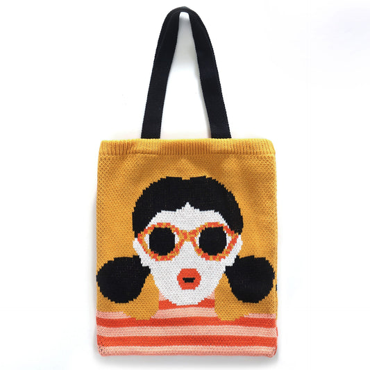 NordicDrop Pop Art Knit Tote