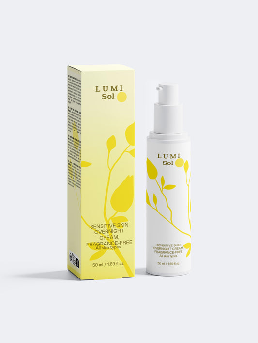 Lumi Sol Sensitive Skin Overnight Cream, Fragrance-Free