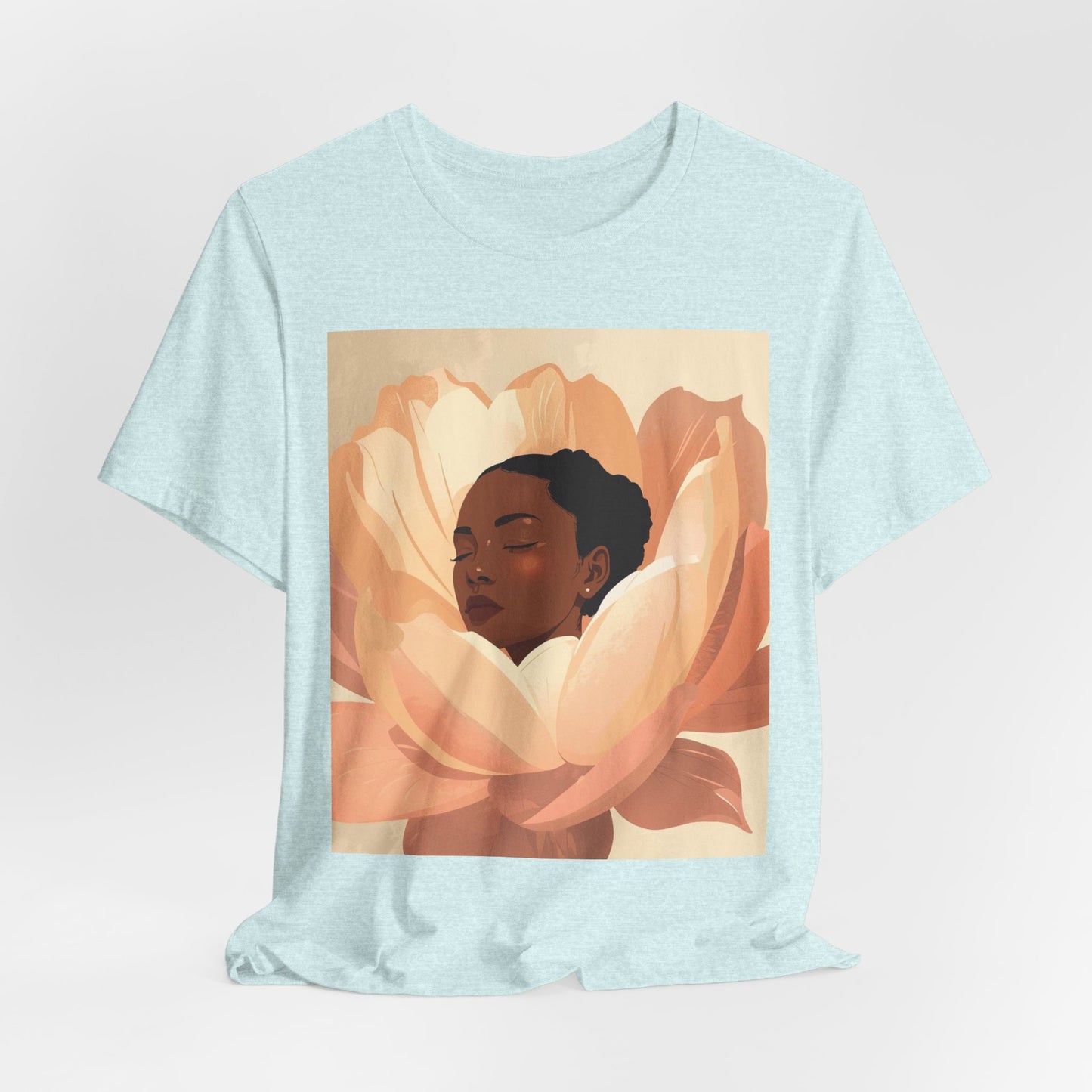 Floral Embrace Tee — Woman in Bloom Graphic T-Shirt