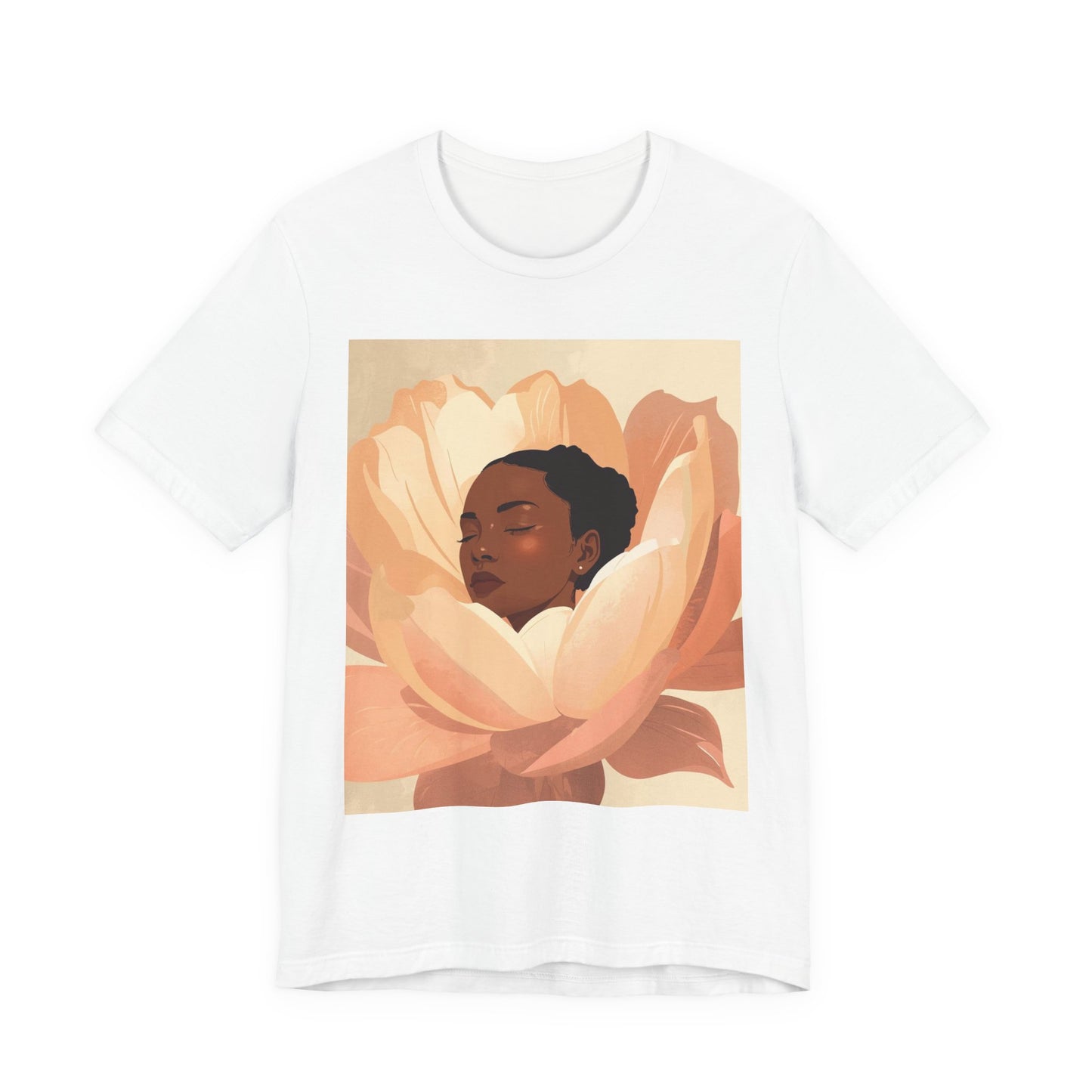 Floral Embrace Tee — Woman in Bloom Graphic T-Shirt
