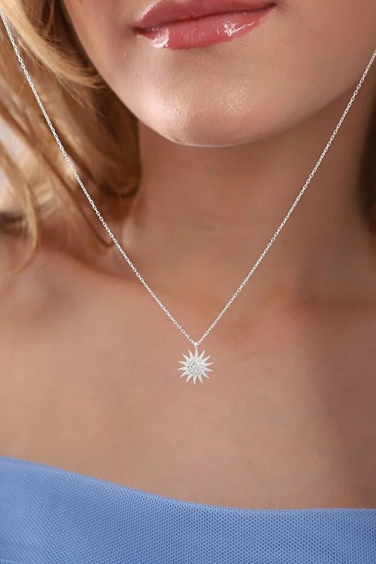 Nordicdrop Silver Sun Necklace