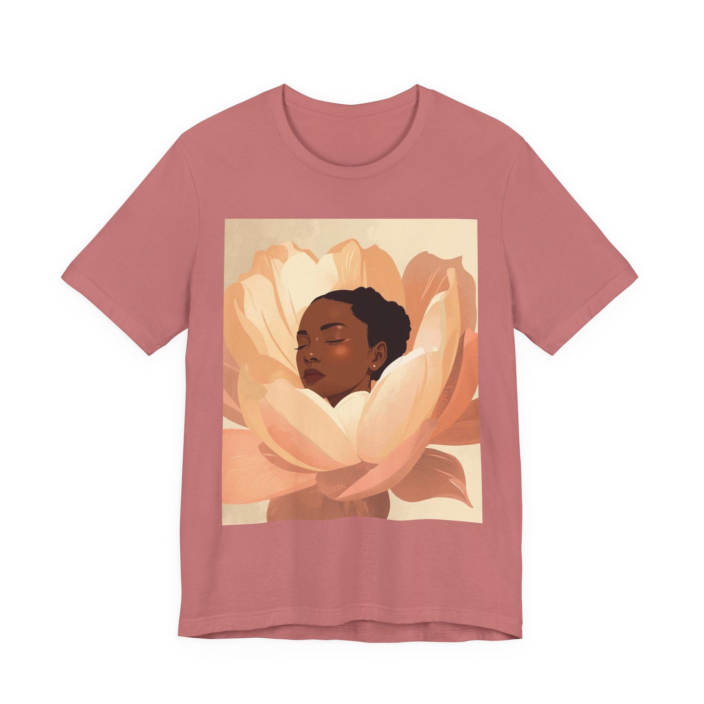 Floral Embrace Tee — Woman in Bloom Graphic T-Shirt
