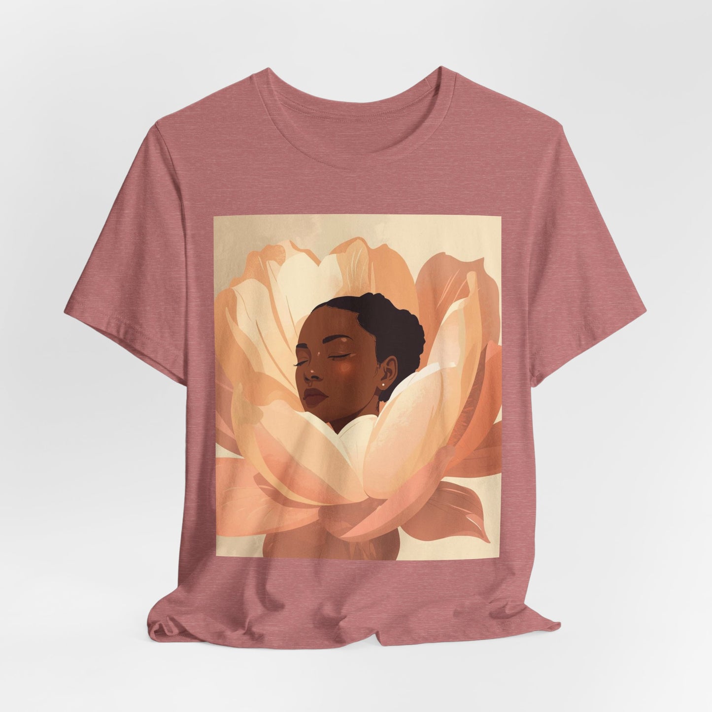 Floral Embrace Tee — Woman in Bloom Graphic T-Shirt