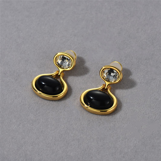 NordicDrop Black Onyx Earrings