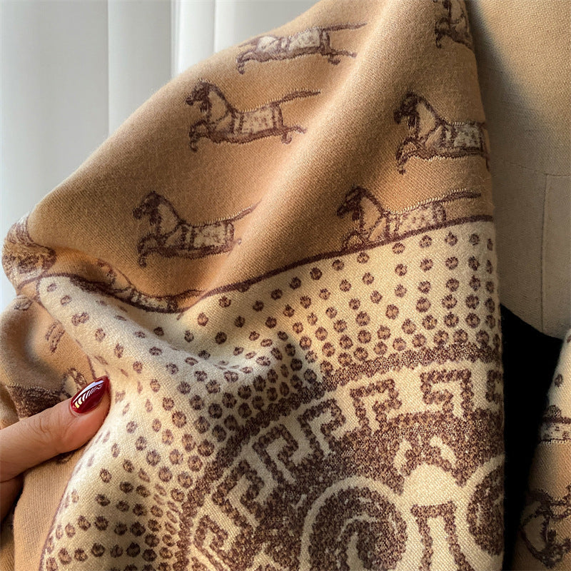 NordicDrop Luxe Patterned Shawl