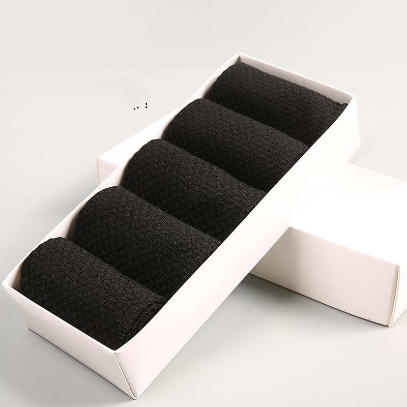 NordicDrop Men's Bamboo Fiber Socks – 5 Pairs Gift Box | Breathable, Antibacterial, All-Day Comfort